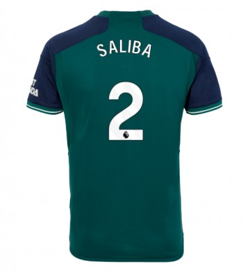 Arsenal William Saliba #2 Tredje Tröja 2023-24 Kortärmad